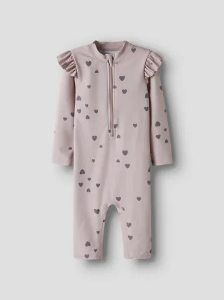 NAME IT - NMFZIPPA 3/4 UV SWIMSUIT Burnished Lilac - Gr. - 92