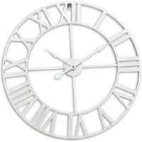 relaxdays Wanduhr mit römischen Zahle (weiß)