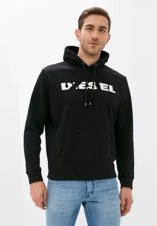Diesel S Agnes BRO Herren Sweat Hoodie in schwarz