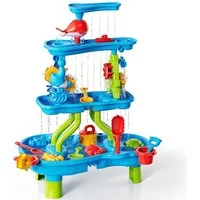 TEMI Wasserspieltisch Sand Wasser Spielzeug für Outdoor Hinterhof, (Set, 1-tlg., 4-stufiger), Wasserspielzeug für Kinder