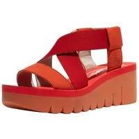 Fly London Fly London Sandalen Leder/Textil Keilsandalette
