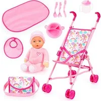 Bayer Puppenbuggy Set mit Puppe