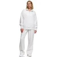 Worldclassca Jogginganzug Worldclassca Oversize Jogginganzug Wide Leg Jogger + Zip Sweatjacke, LOUNGEANZUG SPORTANZUG SUIT HOSE + HALB ZIP SWEATSHIRT