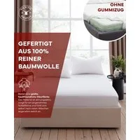 texpot Bettlaken Betttuch glatt weiß Baumwolle 175 Gramm ohne Gummizug, Gummizug: ohne, (1 Stück)