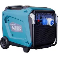 Könner & Söhnen Stromerzeuger KS 9500iE S ATSR, (Benzin-Inverter-Stromerzeuger Set, 1-tlg., Schallschutzgehäuse mit 2 Fernbedienungen, Rädern und CEE-Steckdosen), 9,5 kW Höchstleistung, ATS-Anschluss & reine Sinuswelle