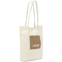 LSCN by LASCANA Shopper Schultertasche, Strandtasche, Tragetasche, mit modischer Eingriffstasche & aus weichem Textil VEGAN