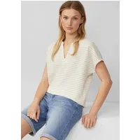 s.Oliver Kurzarmshirt T-Shirt Strukturiertes T-Shirt im O-Shape