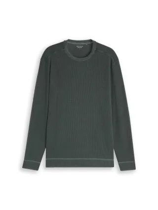 Tom Tailor - Langarmshirt im Used-Look Darkest Olive - Gr. - XXXL