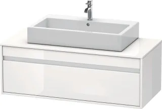 Duravit Ketho Konsolenwaschtischunterbau wandhängend Weiß Hochglanz 1200x550x426 mm - KT669602222 KT669602222