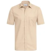 GREIFF Kurzarmhemd Greiff Corporate Hemd BASIC Herren OEKO TEX® Beige