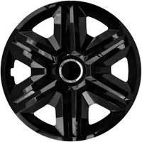 NRM Radkappe FAST 15 Zoll in Schwarz, 15 in Zoll, (4-St) Radzierblenden für Stahlfelgen Radkappen Satz 4er Set 15"
