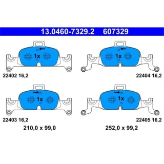 ATE Bremsbel?ge vorne Audi A4 A5 A6 A7 Q5 13.0460-7329.2