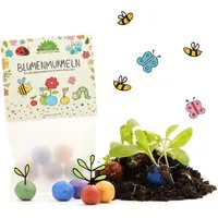 Die Stadtgärtner Spielzeug-Gartenset 10 Blumenmurmeln-Tütchen - KITA-Dankeschön, Kindergeburtstag-Mitgebsel, 10-tlg.