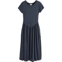 Next Shirtkleid Jersey-T-Shirt-Kleid mit Leinenanteil (1-tlg)