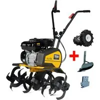 Texas Benzinmotorhacke SET 534TG, 85 cm Arbeitsbreite, Set, 4-St., 4 kW/5,4 PS, mit Rückwärtsgang und Zubehör – kraftvoll und vielseitig