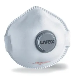 uvex silv-Air exxcel 7212 Atemschutzmaske FFP2 mit Ausatemventil weiß one size - 8707212