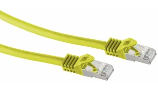 S-IMPULS RJ45 Patchkabel S/FTP (PIMF), m. CAT.7 Rohkabel, 7,5 m, gelb