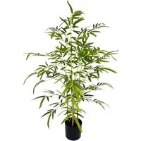 Kunstpflanze Kunstbambus künstlicher Bambus 90 cm Zimmerpflanze im Topf, Arnusa, Höhe 90 cm