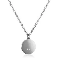 Kim Johanson Kette mit Anhänger Buchstaben A-Z in Silber (1-tlg), Edelstahl, mit deinem Lieblingsbuchstaben, silberfarben