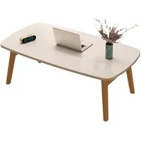 GarveeMore Couchtisch Klappbarer Couchtisch, zusammenklappbarer hölzerner Mini-Schreibtisch
