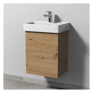 Sanipa 3way Waschtischunterbau zu Laufen Pro S Waschtisch mit 1 Tür, Eiche Natural-Touch SM78385