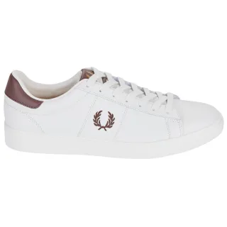Fred Perry Spencer Leder-sneaker In Schneeweiß