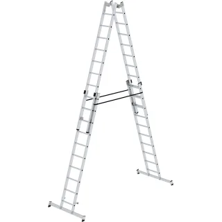 Munk Sprossen-Stehleiter 4-teilig mit nivello®-Traverse - 033040