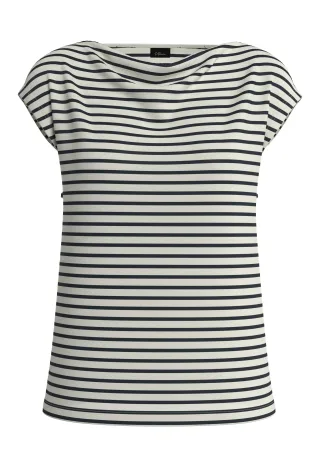 s.Oliver BLACK LABEL - T-Shirt creme/schwarz - Gr. - 46