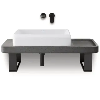 Duravit Collection One Waschtisch-Konsolen-Set D4800600 100x45x90cm, mit Konsole, Konsolenträger, Lavica poliert