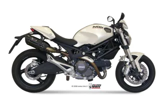 Sport Auspuff MIVV Suono Steel Black Ducati Monster 696 Bj. 2008-2014 mit ABE