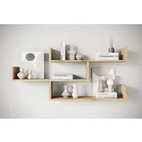 Home affaire Wandboard Wandregal Trio, 1-tlg., Hängeregal mit 3 Ablageflächen, modernes Design, variabel einsetzbar