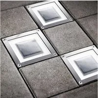 MeLiTec Bodenleuchte 3er Set Solar-Bodeneinbauleuchte SEL05