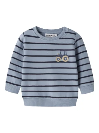 NAME IT - NBMLARSBO LS SWEAT BRU Ashley Blue - Gr. - 62