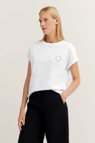 Bugatti Damen T-Shirt aus Bio-Baumwolle