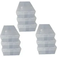 Dynasun Schuhbox Schuhbox PP435 (9 St), Transparente Schuhaufbewahrungsbox Stapelbare und faltbare Box Schuhen