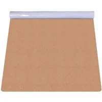 ANRO Bodenschutzmatte NEMESIS Bürostuhl Matte Teppich für Hartboden, Bodenschutz - gerollt, 1-St., Einzelpackung, geräuschdämpfend rutschfest Kurzflor 120x90cm Uni Karamell