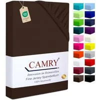 Camry Spannbettlaken CLASSIC Jersey 100% Baumwolle Spannbetttuch atmungsaktiv Gummizug, Jersey Baumwolle, Gummizug: rundum, 100% Baumwolle, alle Matratzenhöhen, atmungsaktiv, pflegeleicht
