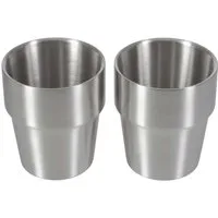 GRÄWE Thermobecher GRÄWE Thermobecher Set, 2-teilig, Edelstahl, Edelstahl 18/10