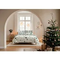 OTTO home Bettwäsche Mikkel, Linon, 2 teilig, Bettwäsche ab Gr. 135x200 cm,100% Baumwolle, Weihnachten