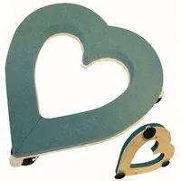 mosy Bastelmoos Autoschmuck Hochzeit, Auto-Herz m. Saugnäpfen, Blumen-Gestecke, Autogesteck, Blumen-Gesteck, Auto-Deko, Steckschaum, Steckmasse