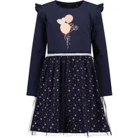Blue Seven Tüllkleid Baumwollmischung, Glitzerdruck