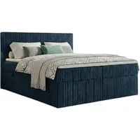 A&J MöbelLand GmbH Boxspringbett RALF mit Bettkasten, Topper und gepolstertem Kopfteil. (Boxspringbett mit Bettkasten und gepolstertem Kopfteil)