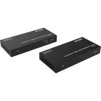 4K HDBaseT HDMI KVM Extender Set, HDMI Verlängerung schwarz, 150 m