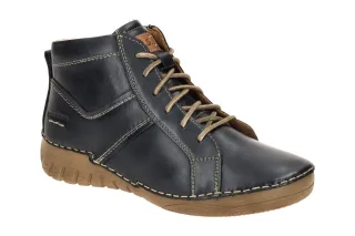 Josef Seibel Damen Winterstiefeletten FELICIA 01 Blau Ocean - Leicht, Warmfut...