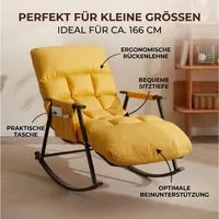 POPOLIC Schaukelstuhl Ergonomischer Schaukelstuhl/Liegesessel 140x60x96cm - Verstellbar
