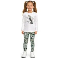 Girls Fashion Langarmshirt & Leggings Sommer Set Langarm Shirt + Leggings, MS2209e (Set, LA-Shirt&Leggings)