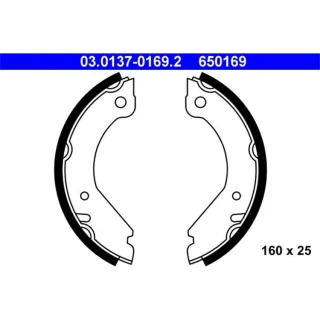 ATE Bremsbacken hinten Volvo 240 260 740 760 940 960