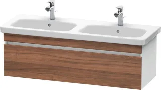 Duravit DuraStyle Waschtischunterbau wandhängend Nussbaum & Weiß Matt 1230x448x398 mm - DS639807918 DS639807918