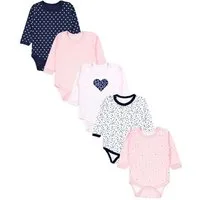TupTam Langarmbody TupTam Mädchen Baby Body Langarm Unifarben 5er Pack