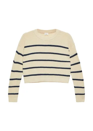s.Oliver - Strickpullover creme - Gr. - 152